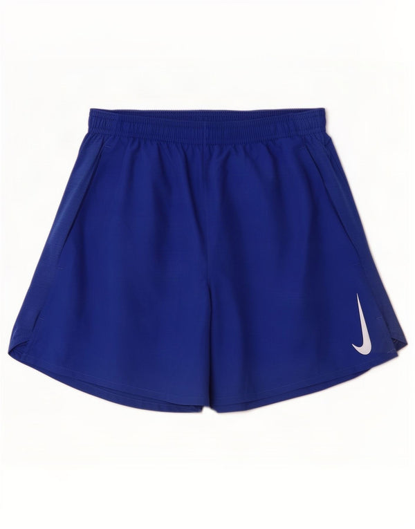 Nike Mens Dri Fit Sport Shorts Small Blue Polyester