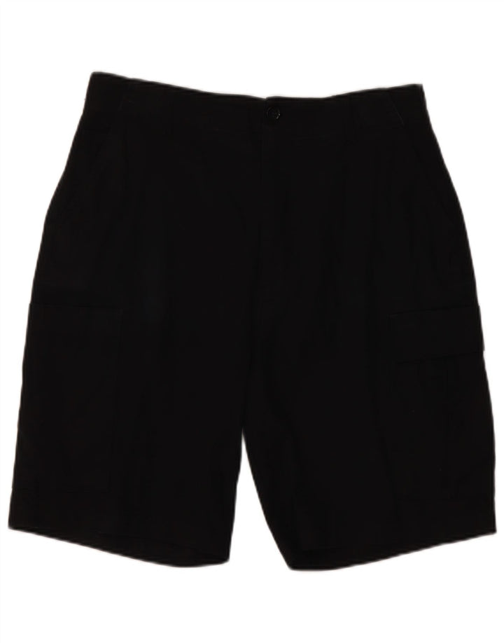 Zara Herren Cargoshorts EU 42 Large W32 Schwarze Baumwolle
