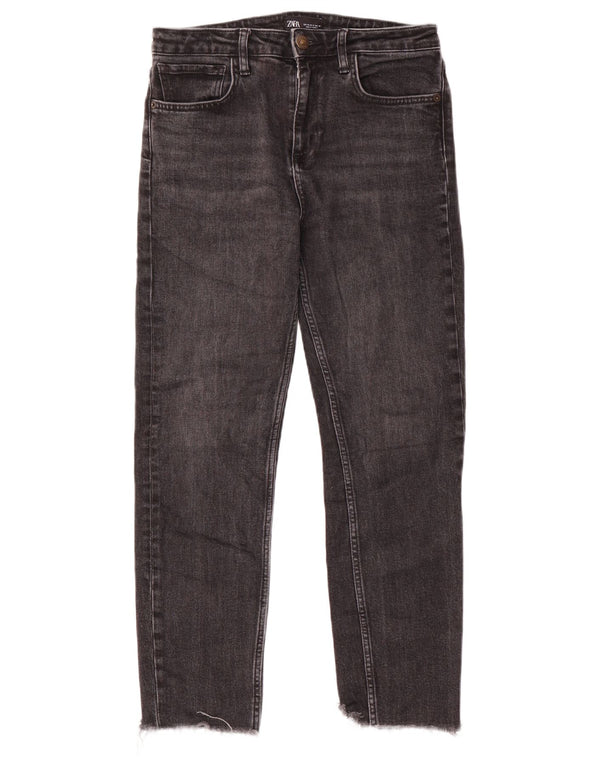 Zara Damen Slim Jeans EU 40 Medium W30 L27 Grau