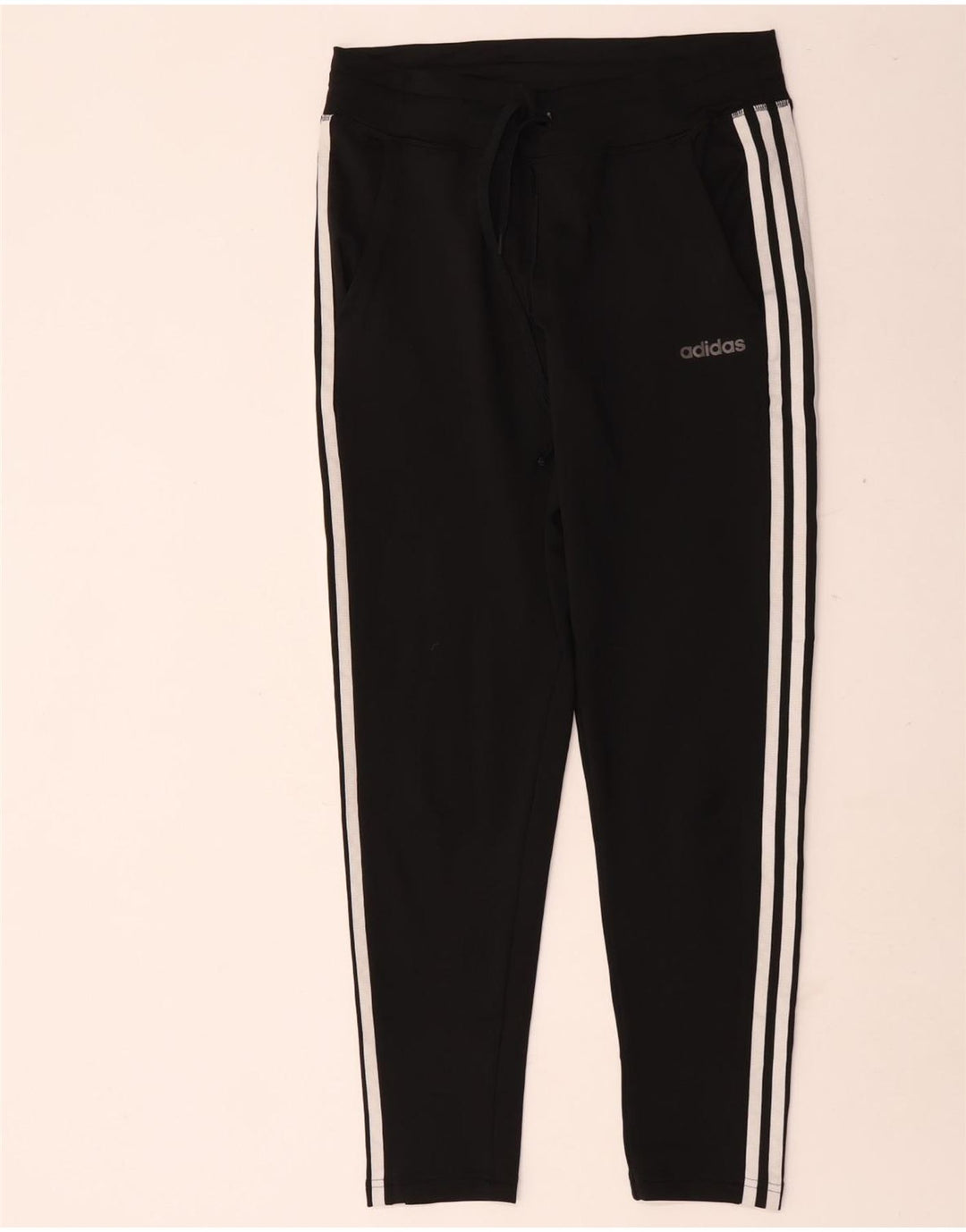 Adidas Damen Trainingshose UK 8/10 Small Schwarz Polyester