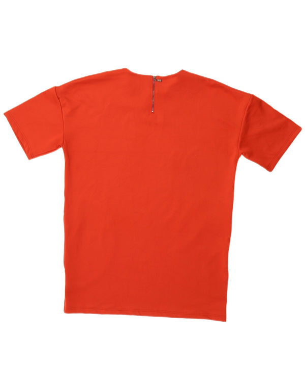 Topshop Damen T-Shirt-Kleid UK 12 Mittelrotes Polyester