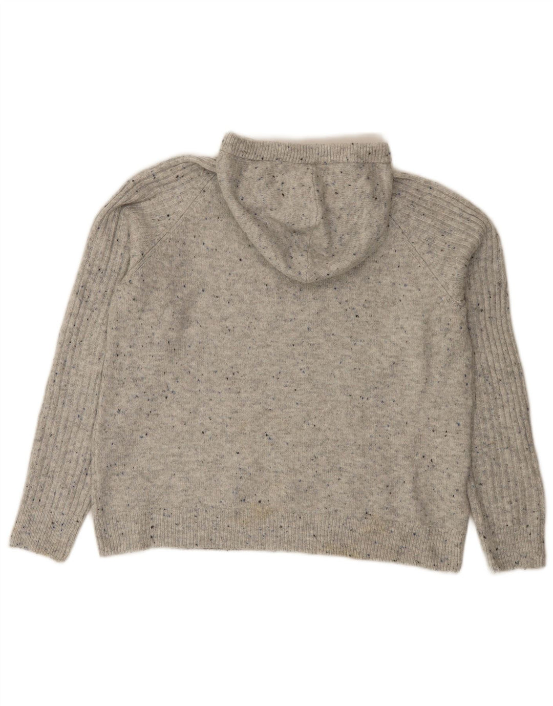 Marks & Spencer Damen-Pullover mit Kapuze, Gr. 14, Mittelgrau meliert