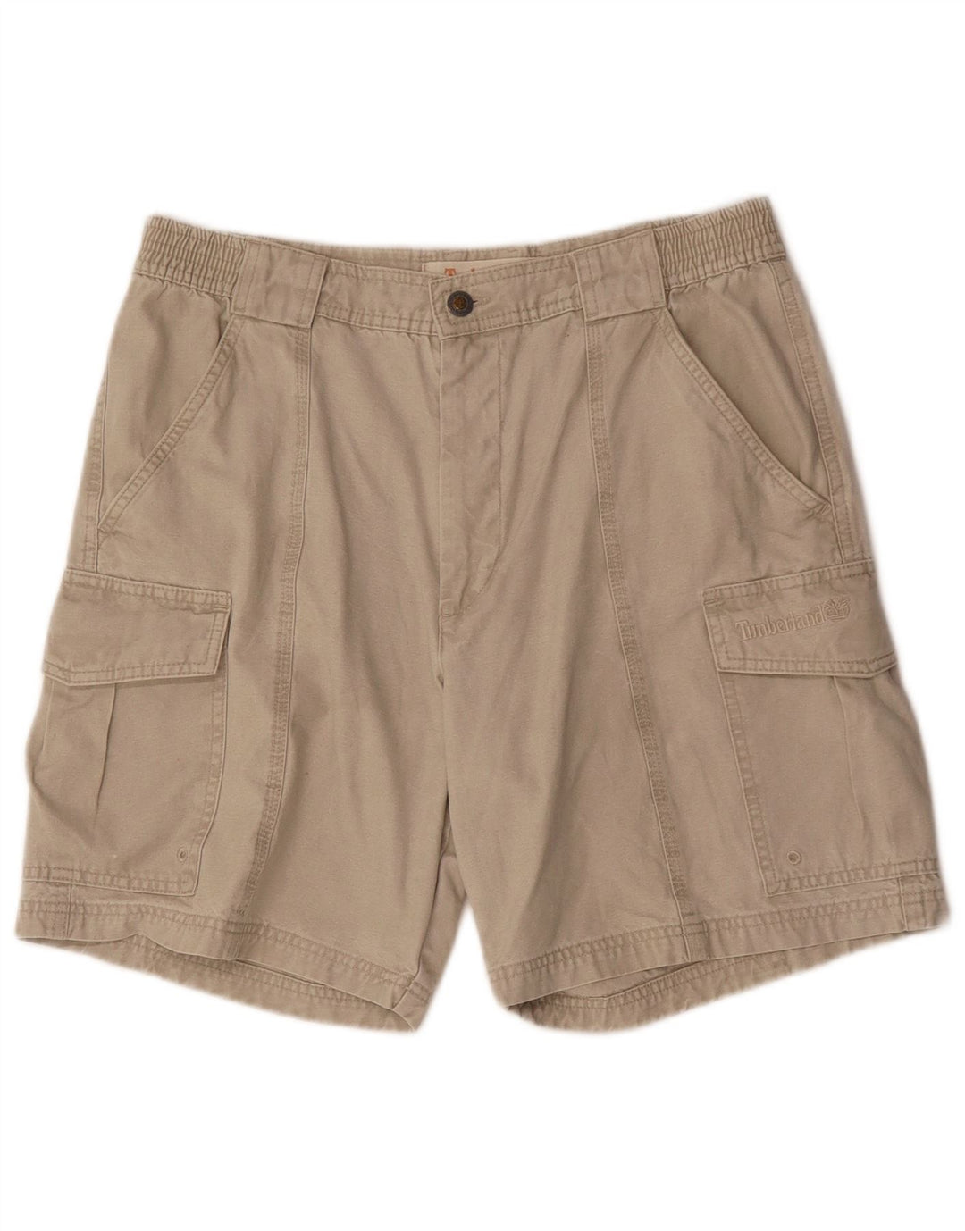 TIMBERLAND Herren Cargoshorts W34 Large Beige Baumwolle
