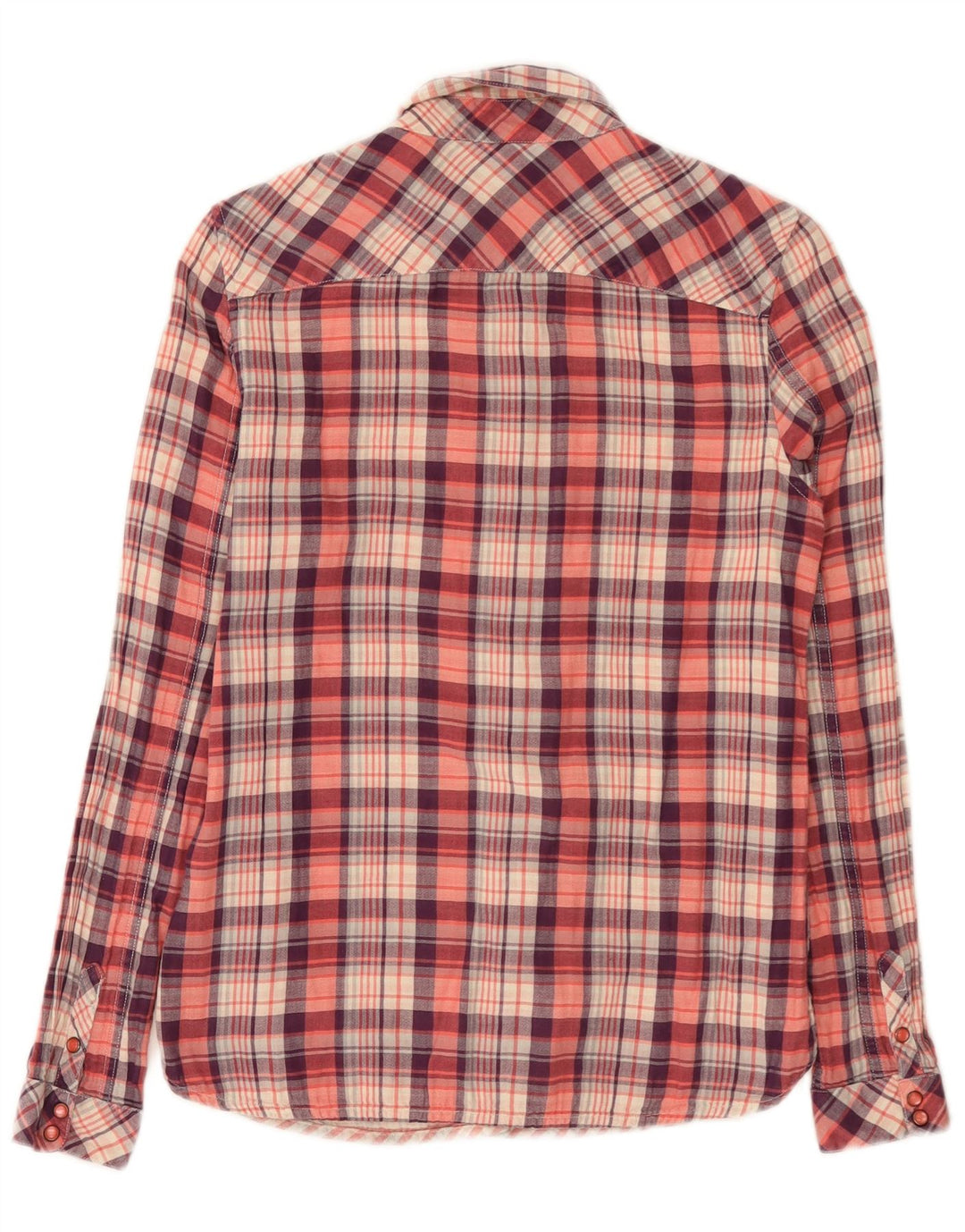 Timberland Damen-Hemd mit regulärer Passform, UK 10, klein, rot kariert, Baumwolle