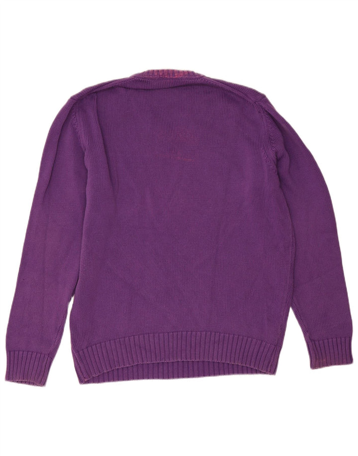 Zara Herren-Pullover mit V-Ausschnitt, Größe L, Lila