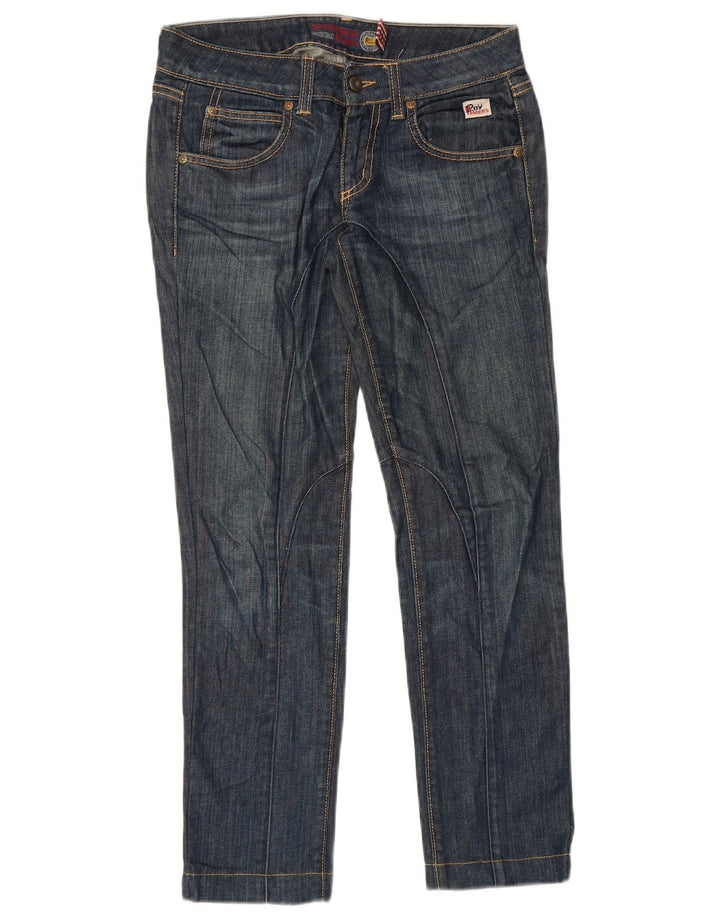 Roy Rogers Damen Slim Jeans W24 L28 Marineblau Baumwolle