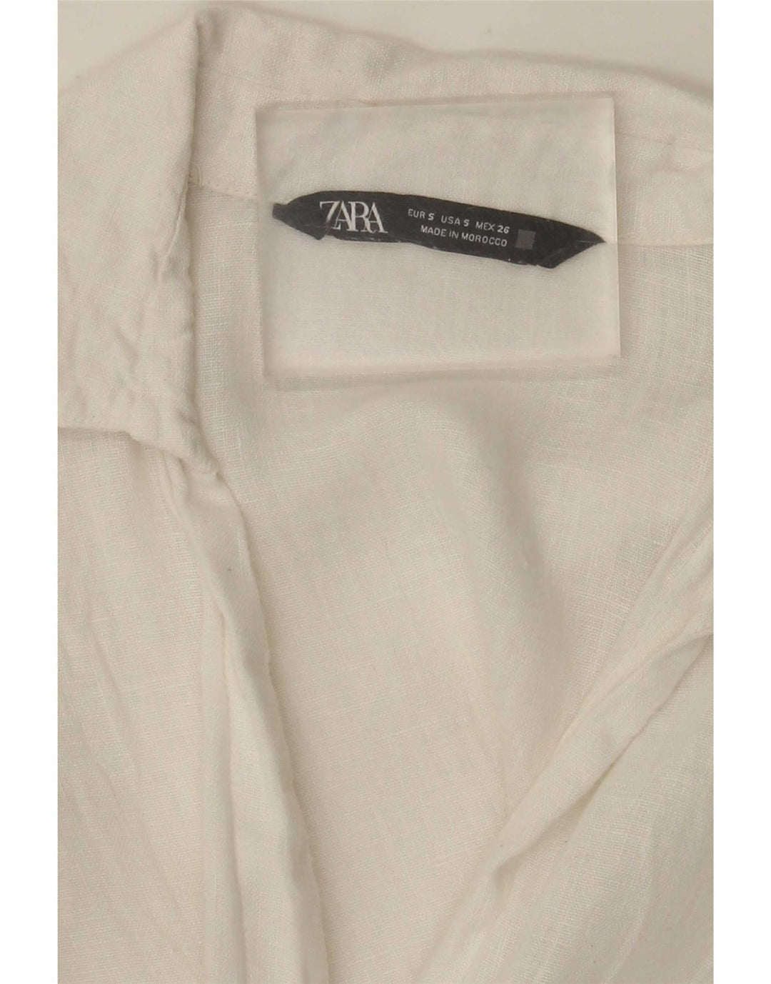 Zara Damen Hemd UK 10 Small Weiß