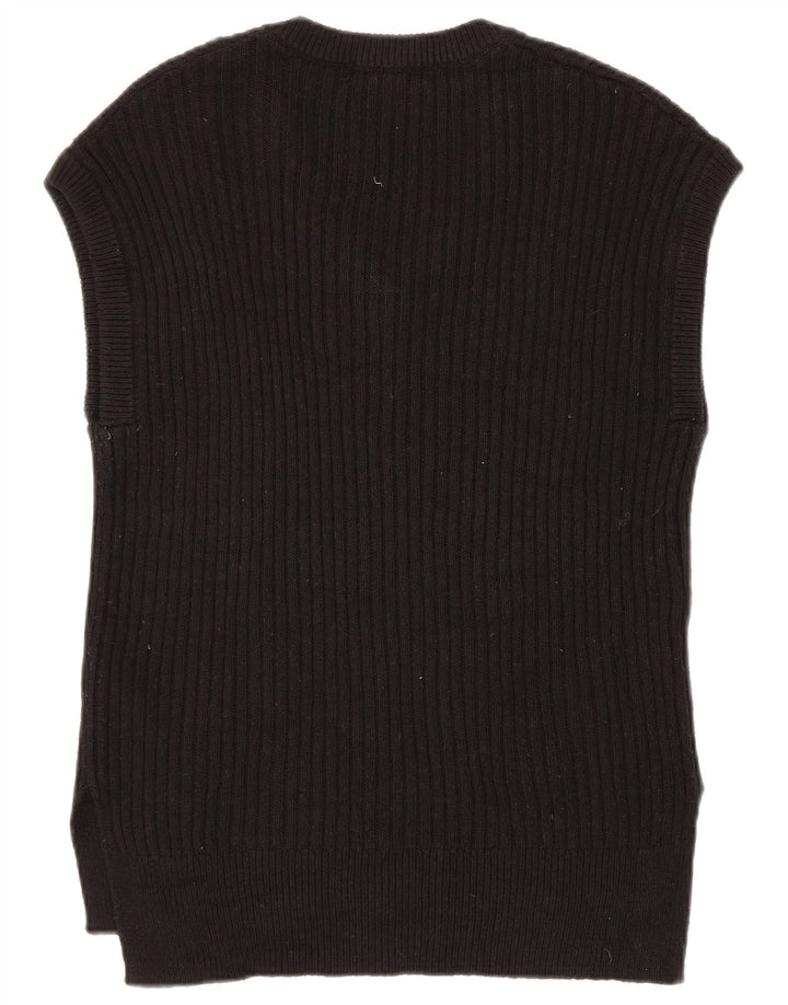 Marks & Spencer Herren-Weste-Tanktop aus mittelschwarzer Baumwolle
