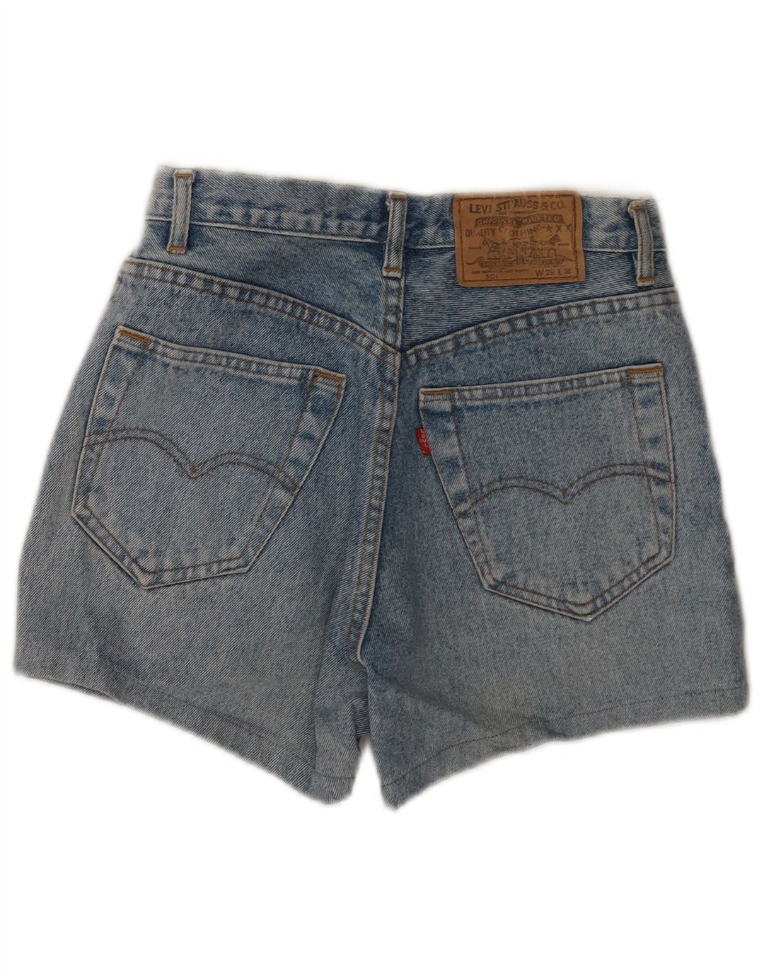 Levi's Damen 501 Jeansshorts W29 mittelblaue Baumwolle