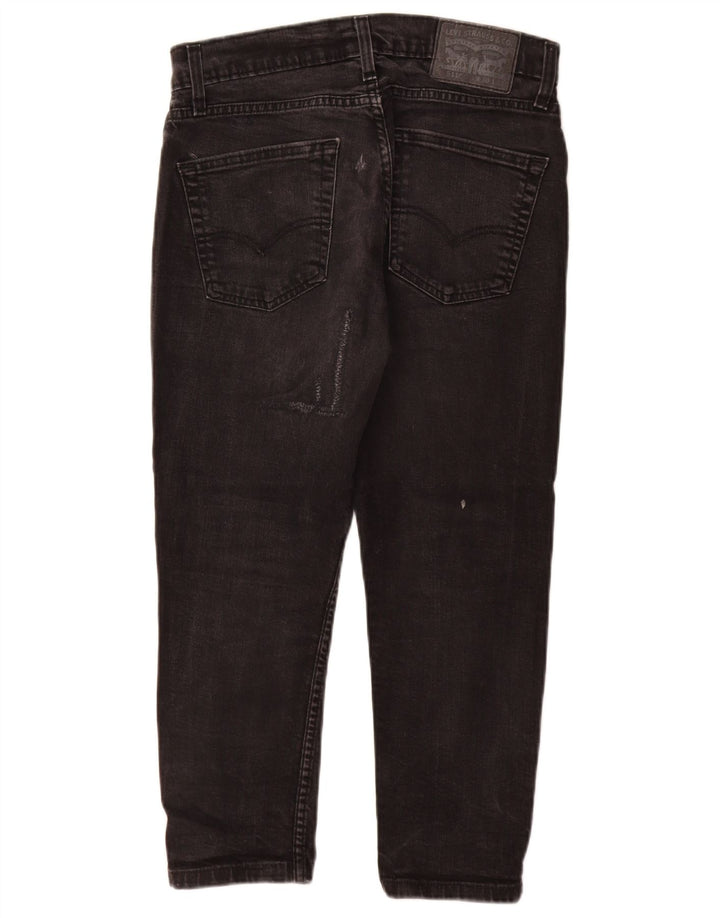 Levi's Herren 511 Slim Jeans W30 L24 schwarze Baumwolle