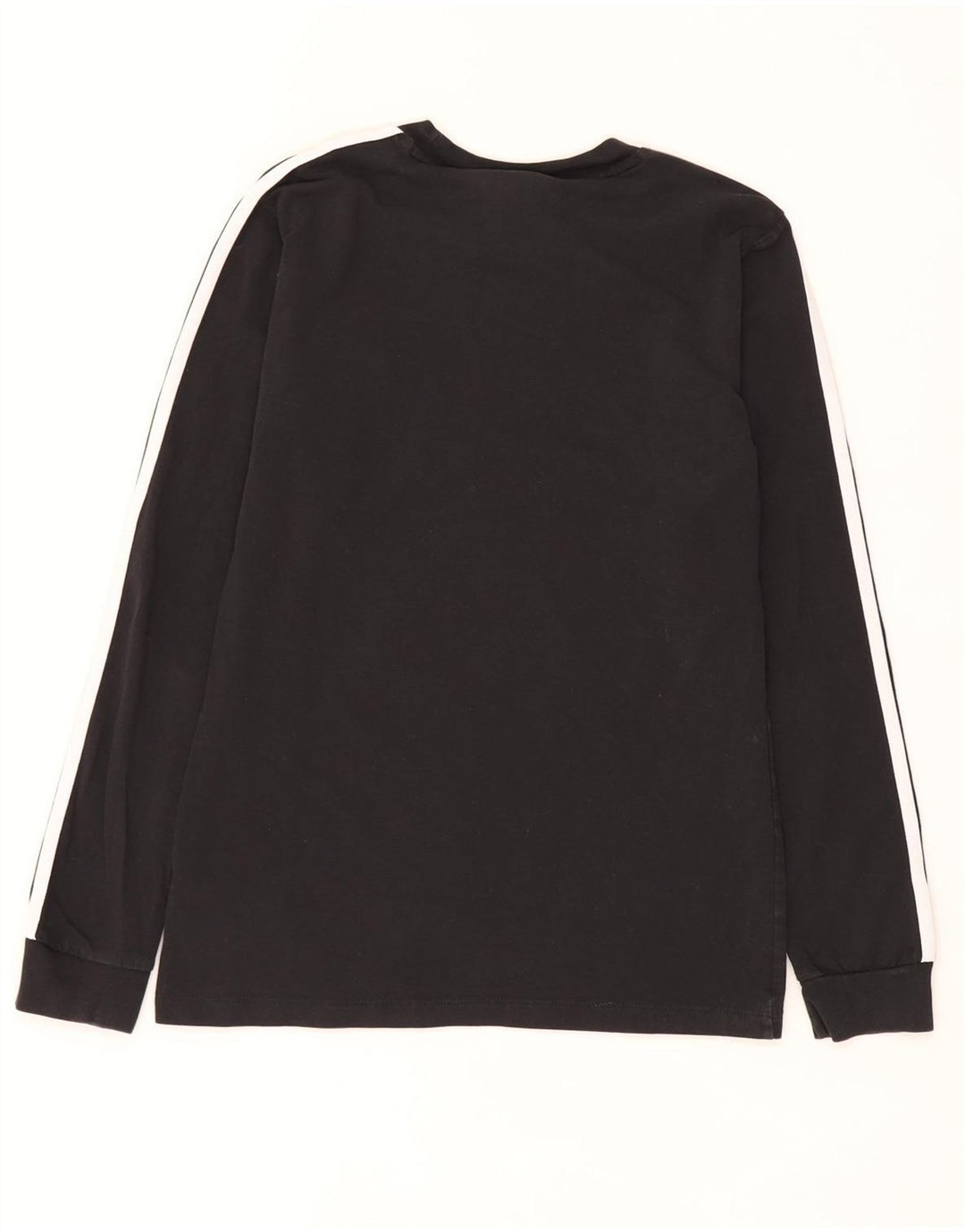 Adidas Damen Top Langarm UK 10 Small Schwarz Baumwolle
