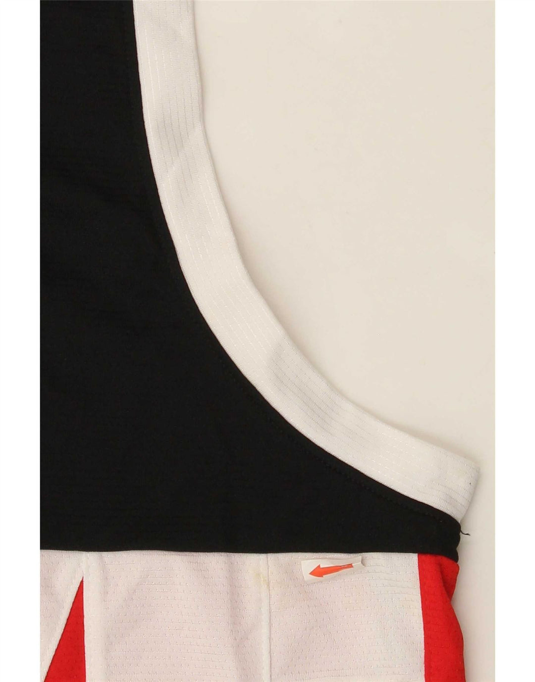 Nike Herren Grafik-Trägershirt, groß, rotes Farbblock-Polyester