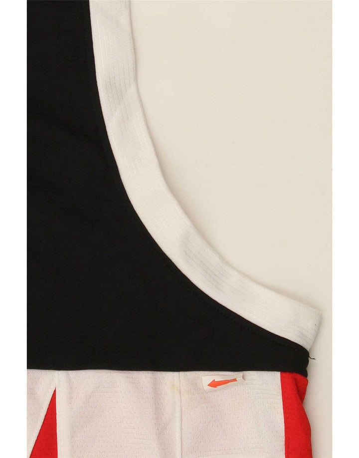 Nike Herren Grafik-Trägershirt, groß, rotes Farbblock-Polyester