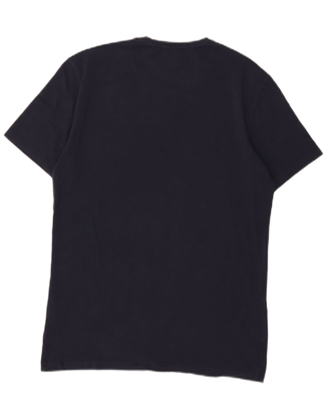 Guess Extra Slim Graphic T-Shirt-Oberteil für Herren aus mittlerer marineblauer Baumwolle
