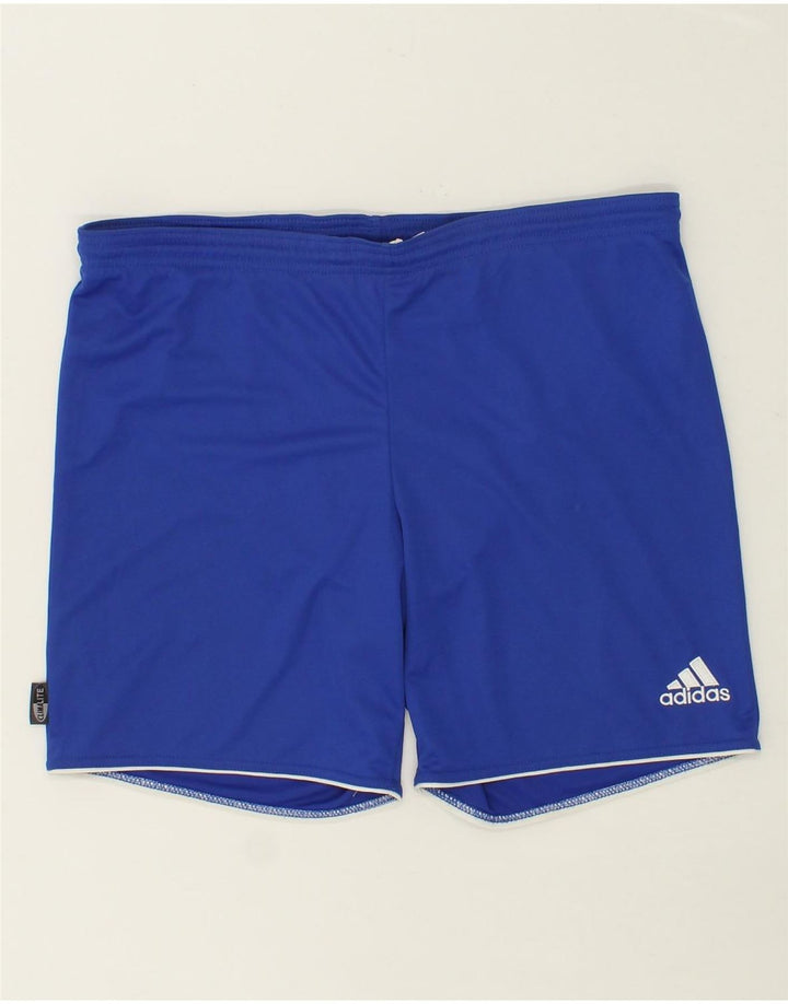ADIDAS Mens Climalite Sport Shorts Small Blue Polyester Vintage Adidas and Second-Hand Adidas from Messina Hembry 