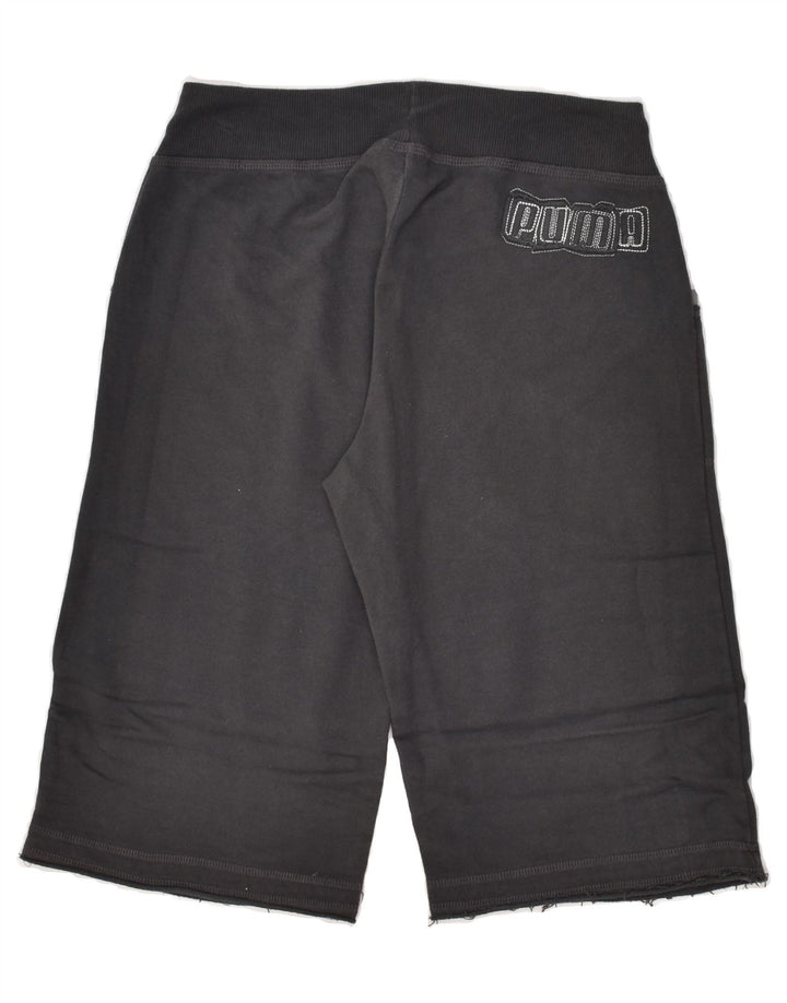 PUMA Womens Sport Shorts UK 10 Small Grey Cotton | Vintage Puma | Thrift | Second-Hand Puma | Used Clothing | Messina Hembry 
