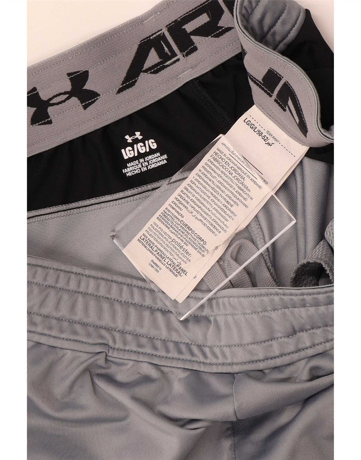 Under Armour Herren-Sportshorts mit Grafik, groß, graues Farbblock-Polyester