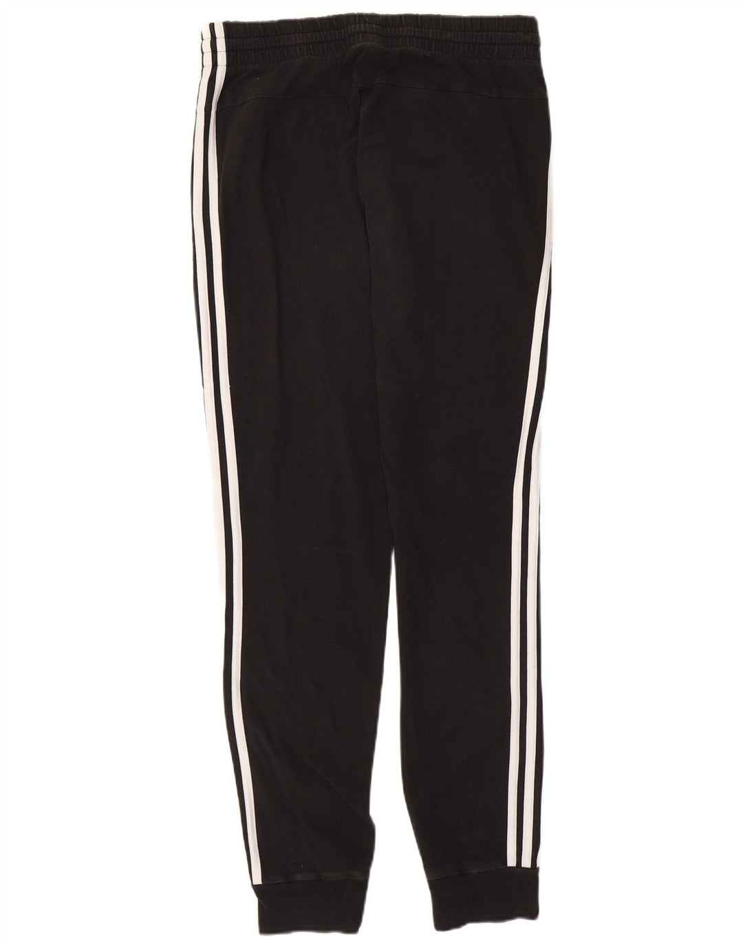 ADIDAS Damen Trainingshose Jogger UK 12/14 Mittelschwarze Baumwolle