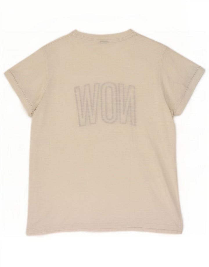 Benetton Herren-T-Shirt mit Grafik, mittelweiße Baumwolle