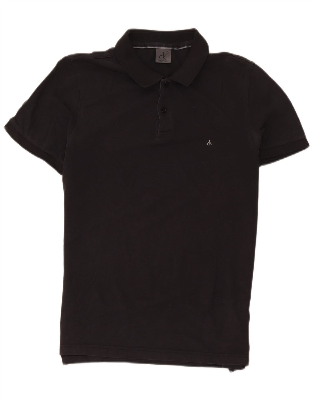 CALVIN KLEIN Herren Poloshirt Mittelschwarze Baumwolle