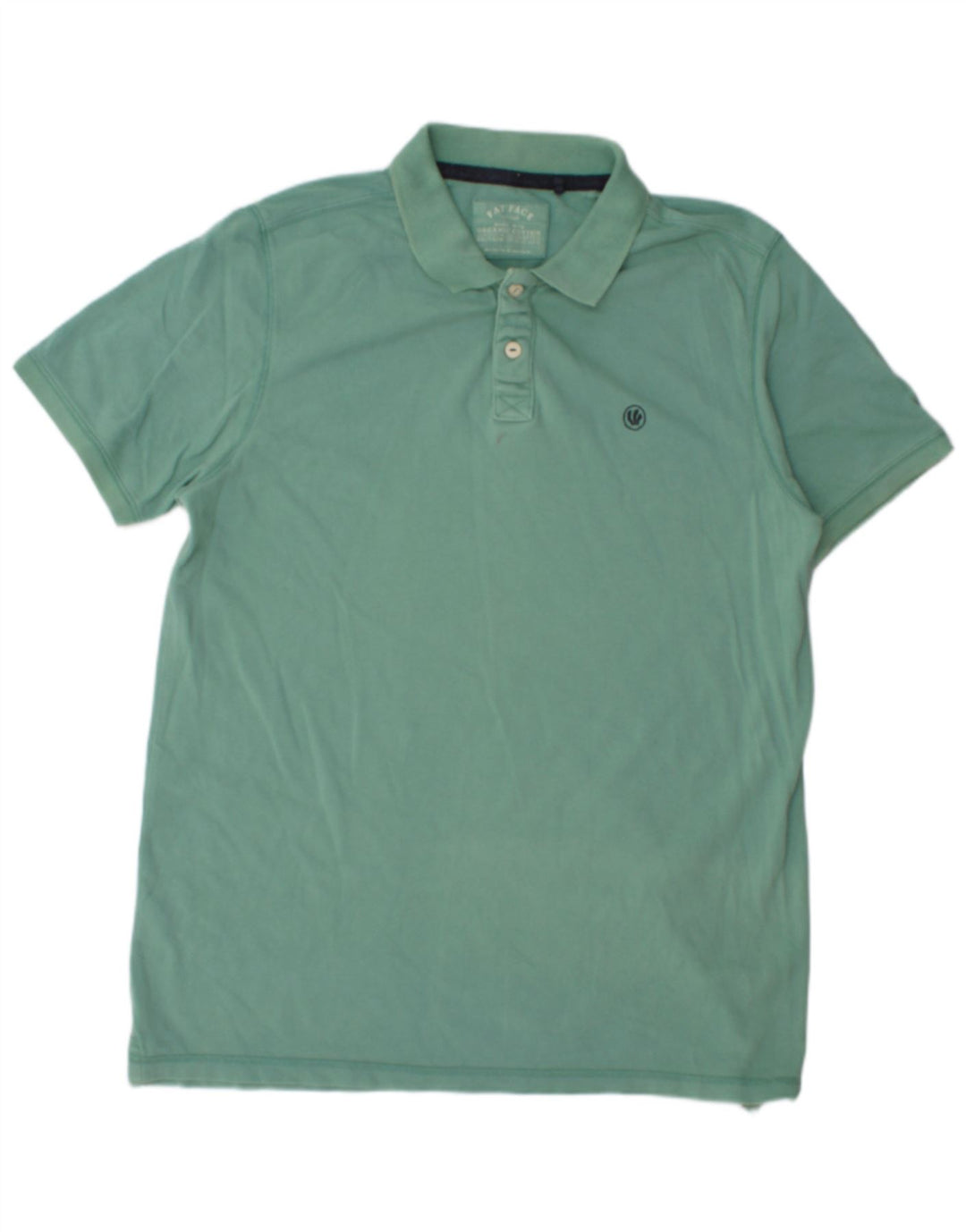 FAT FACE Herren Poloshirt 2XL Türkis Baumwolle