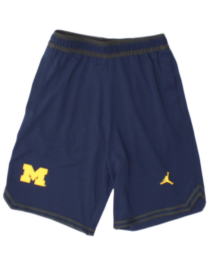 Jordan Herren Michigan Wolverines Sportshorts, Größe S, Marineblau, Polyester