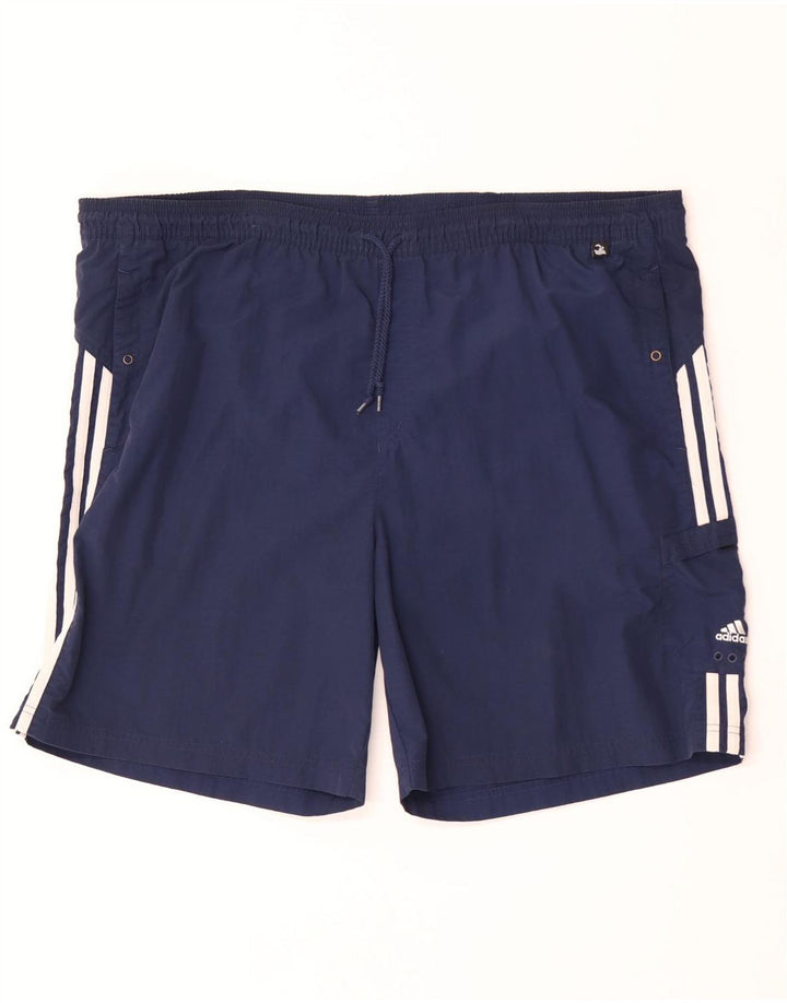 Adidas Herren Badeshorts 2XL Marineblau Nylon