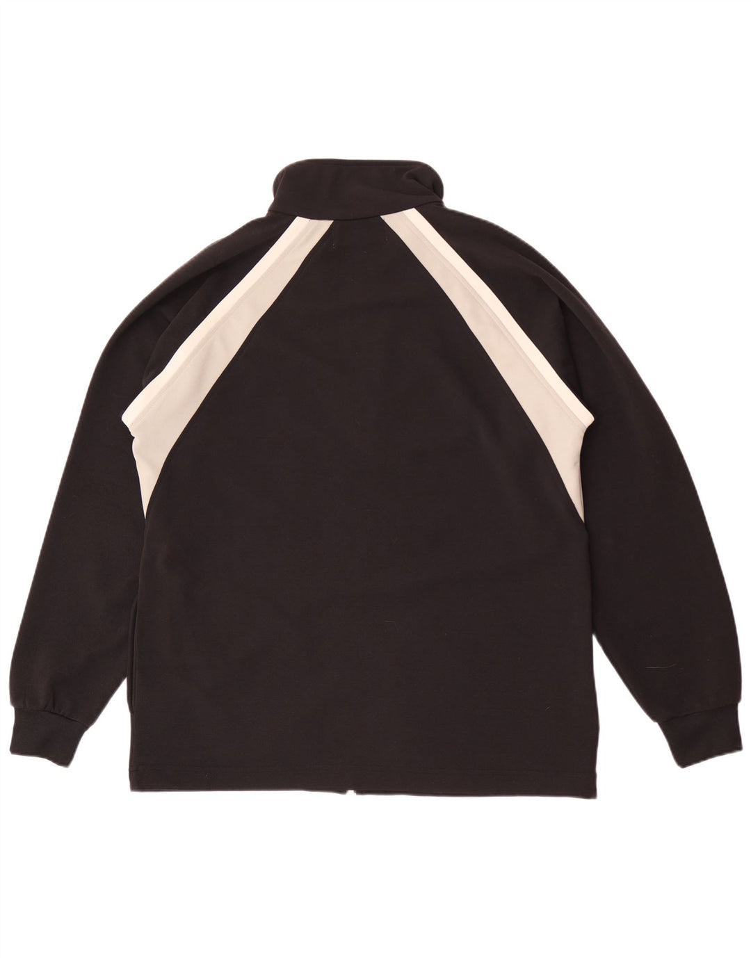 Kappa Herren-Trainingsanzug-Top-Jacke, großes schwarzes Farbblock-Polyester