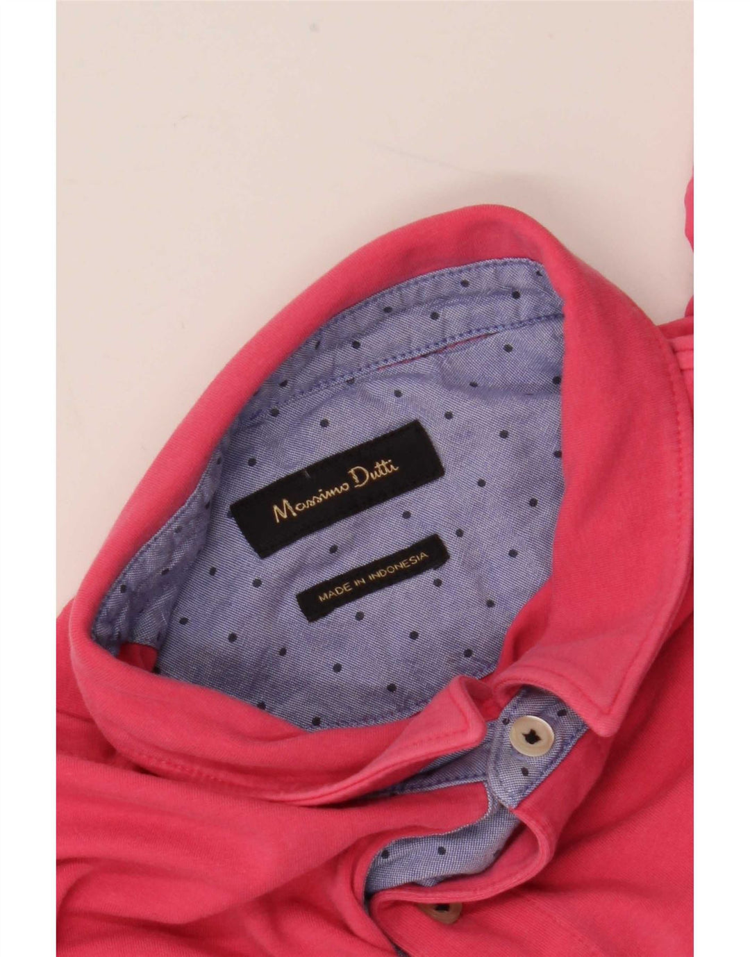 Massimo Dutti Herren Poloshirt Small Pink