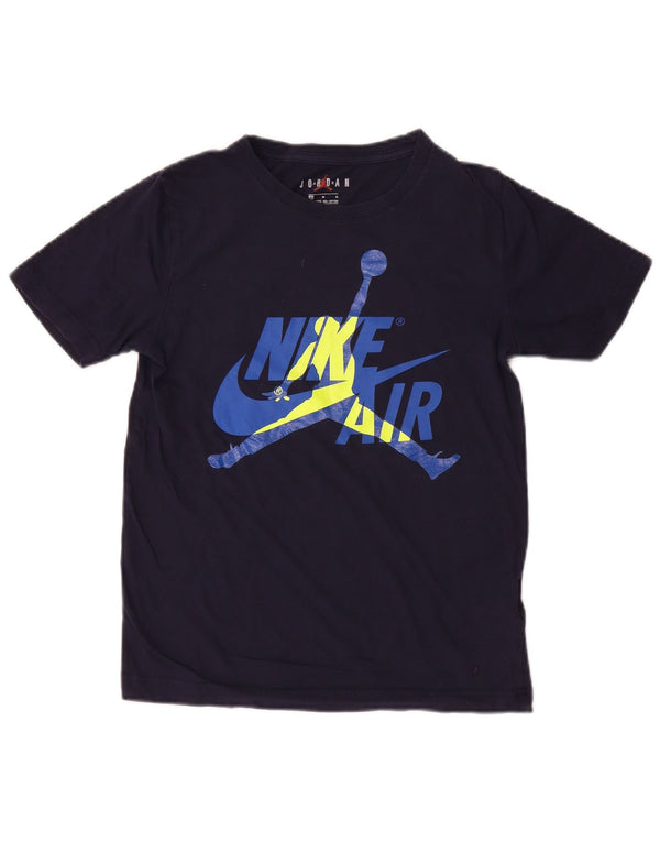 Jordan T-Shirt mit Grafik für Jungen, 10–11 Jahre, mittelgroß, marineblau, Baumwolle