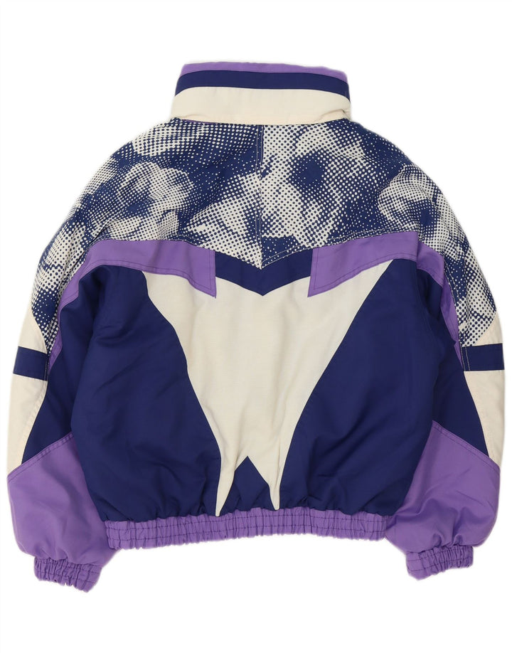 Fila Womens Loose Fit Skijacke IT 42 Medium Purple Polyester Retro