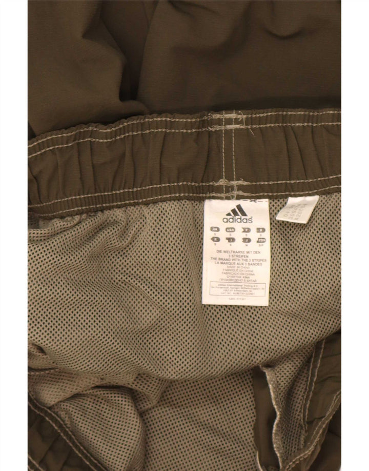 Adidas Herren Badeshorts mit Grafik, Größe S, Khaki, Polyamid