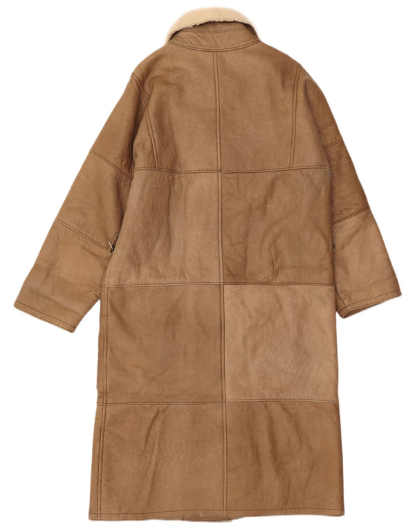 LORINGHOVEN Herren Shearling Overcoat UK 36 Small Beige Lammfell