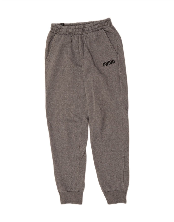 Puma Herren-Trainingshose, Jogginghose, mittelgrau gefleckte Baumwolle
