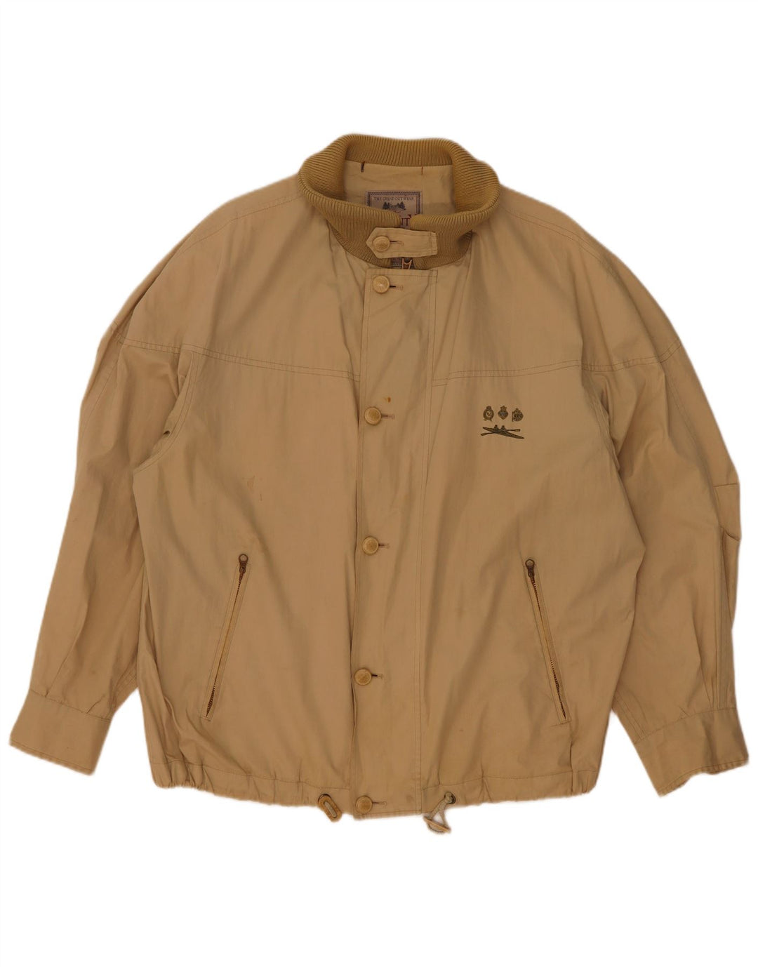 Seventy Herren Bomberjacke UK 38 Mittelbeige Baumwolle