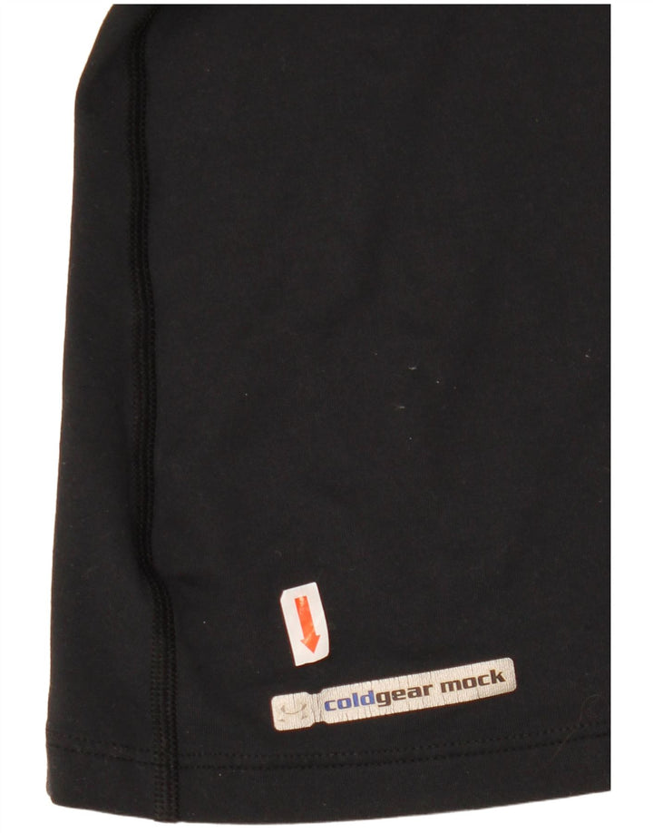 Under Armour Damen Cold Gear Top Langarm UK 4 XS Schwarz Polyester