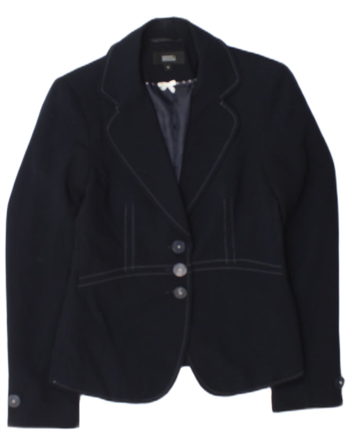 Marks & Spencer Damen-Blazer mit 3 Knöpfen, Gr. 8, Marineblau