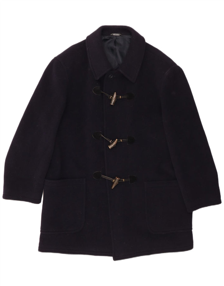 Tadon Herren Dufflecoat IT 52 XL Marineblaue Schurwolle