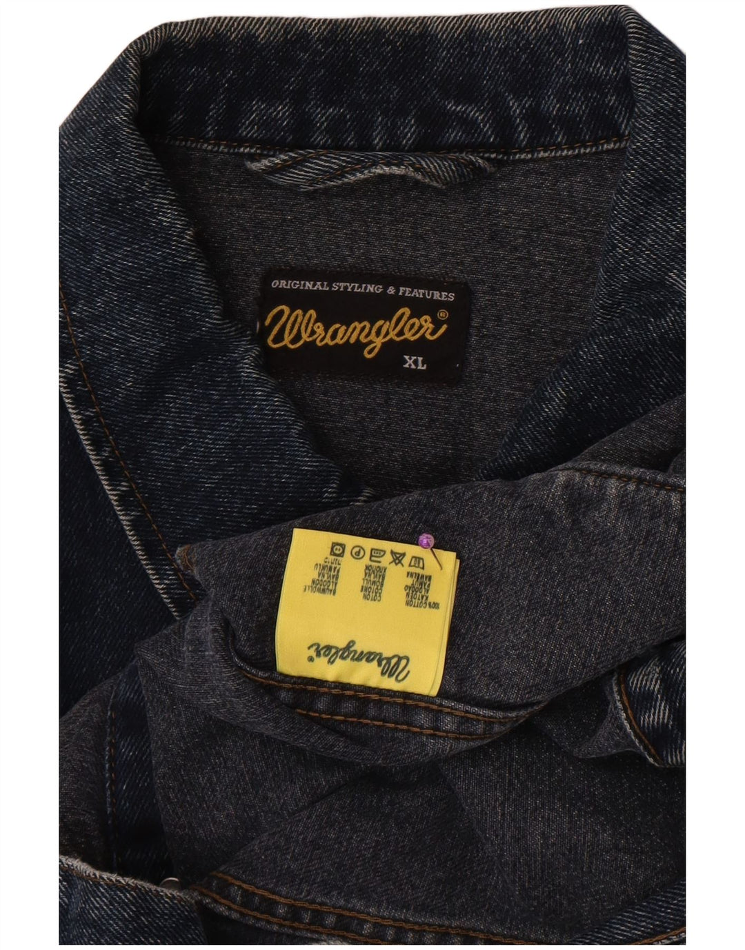 Wrangler Herren Jeansjacke UK 42 XL Blaue Baumwolle