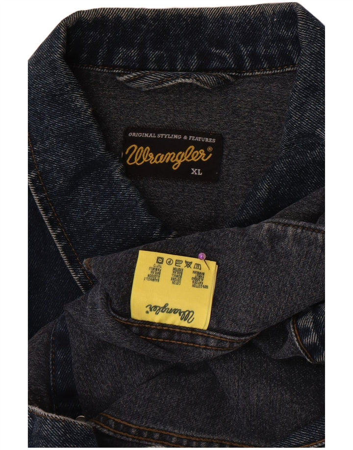 Wrangler Herren Jeansjacke UK 42 XL Blaue Baumwolle