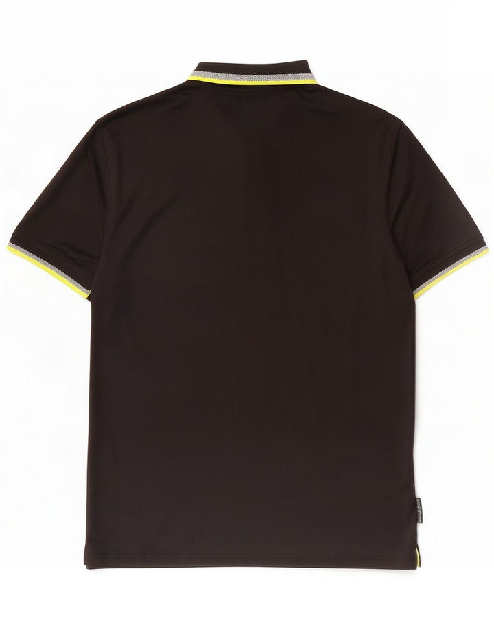 Dkny Herren Golf-Poloshirt, groß, schwarz, Polyester