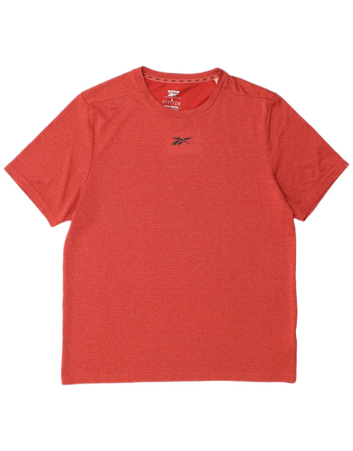 Reebok Herren T-Shirt Top Large Rot Polyester