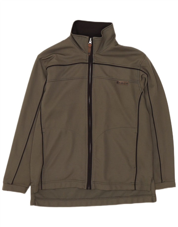 Asics Herren-Trainingsanzug-Top-Jacke, Mittel-Khaki-Polyester