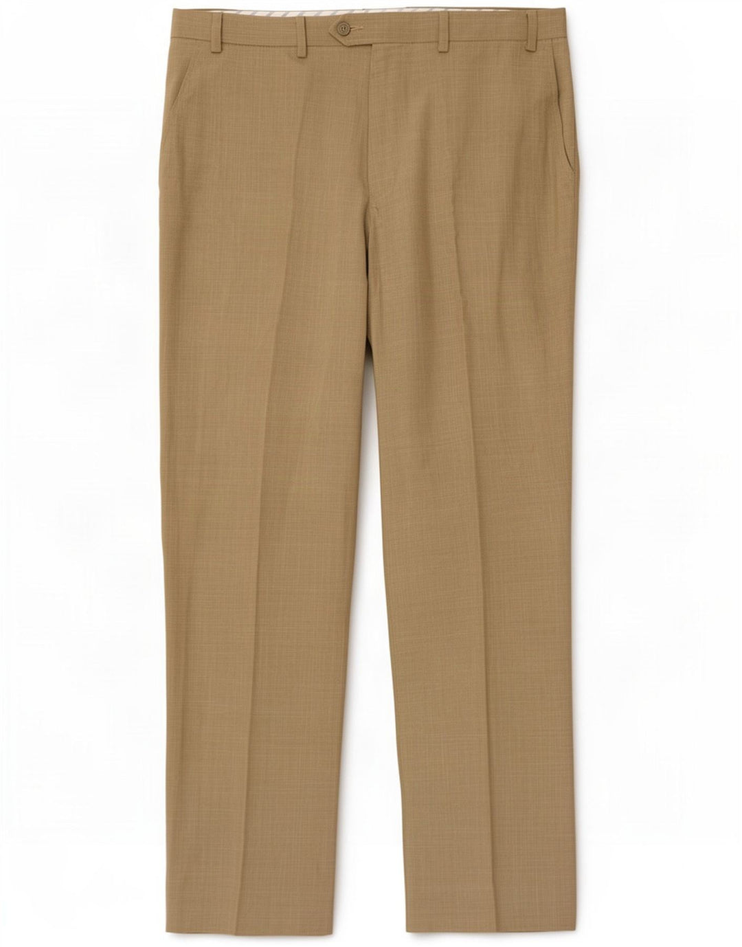 Gerade Damen-Anzughose von Marks & Spencer, W36, L29, Khaki, Polyester