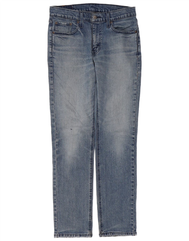 LEVI'S Damen 541 Straight Jeans W30 L32 Blaue Baumwolle