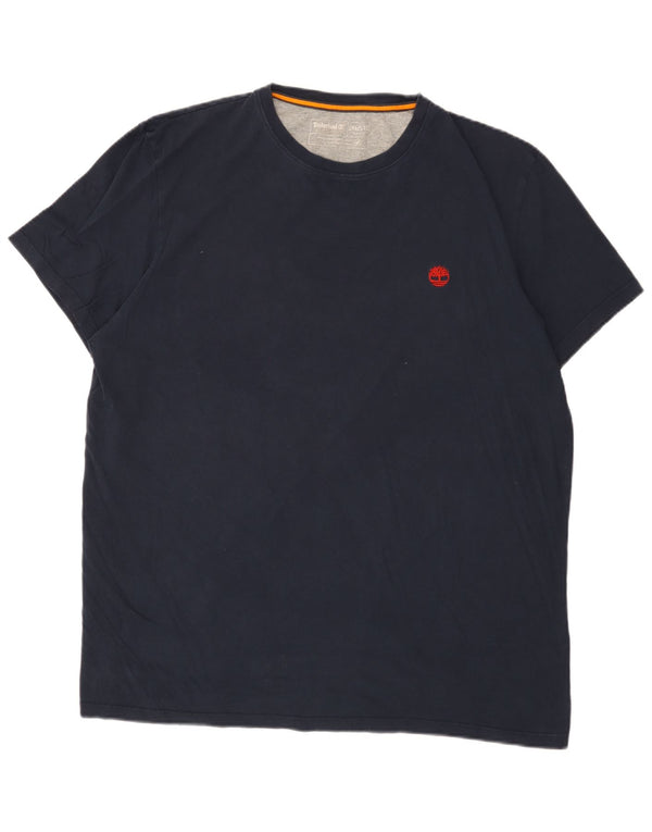 Timberland Mens Slim Fit T-Shirt Top 3XL Navy Blue Cotton