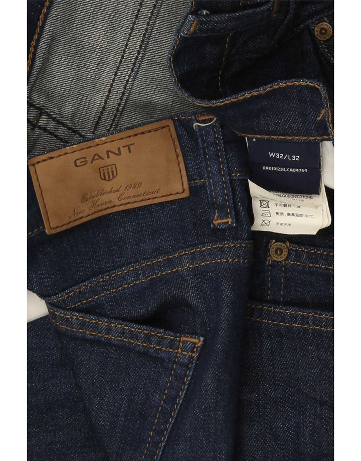 Gant Damen Slim Jeans W32 L28 Marineblau
