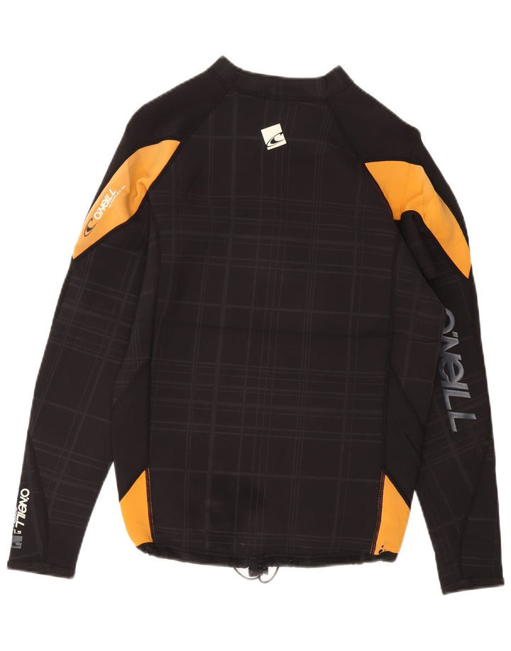 O'NEILL Womens Graphic Top Langarm UK 18 XL Navy Blue Check Rayon