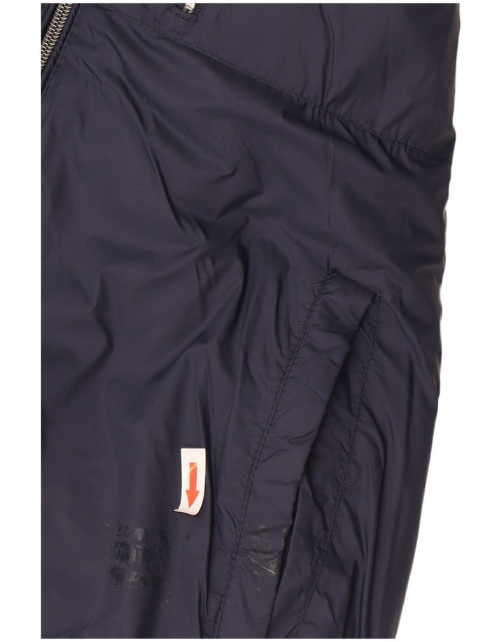 Zara Herren-Jacke mit Kapuze, gepolstert, UK 38, mittelmarineblaues Nylon