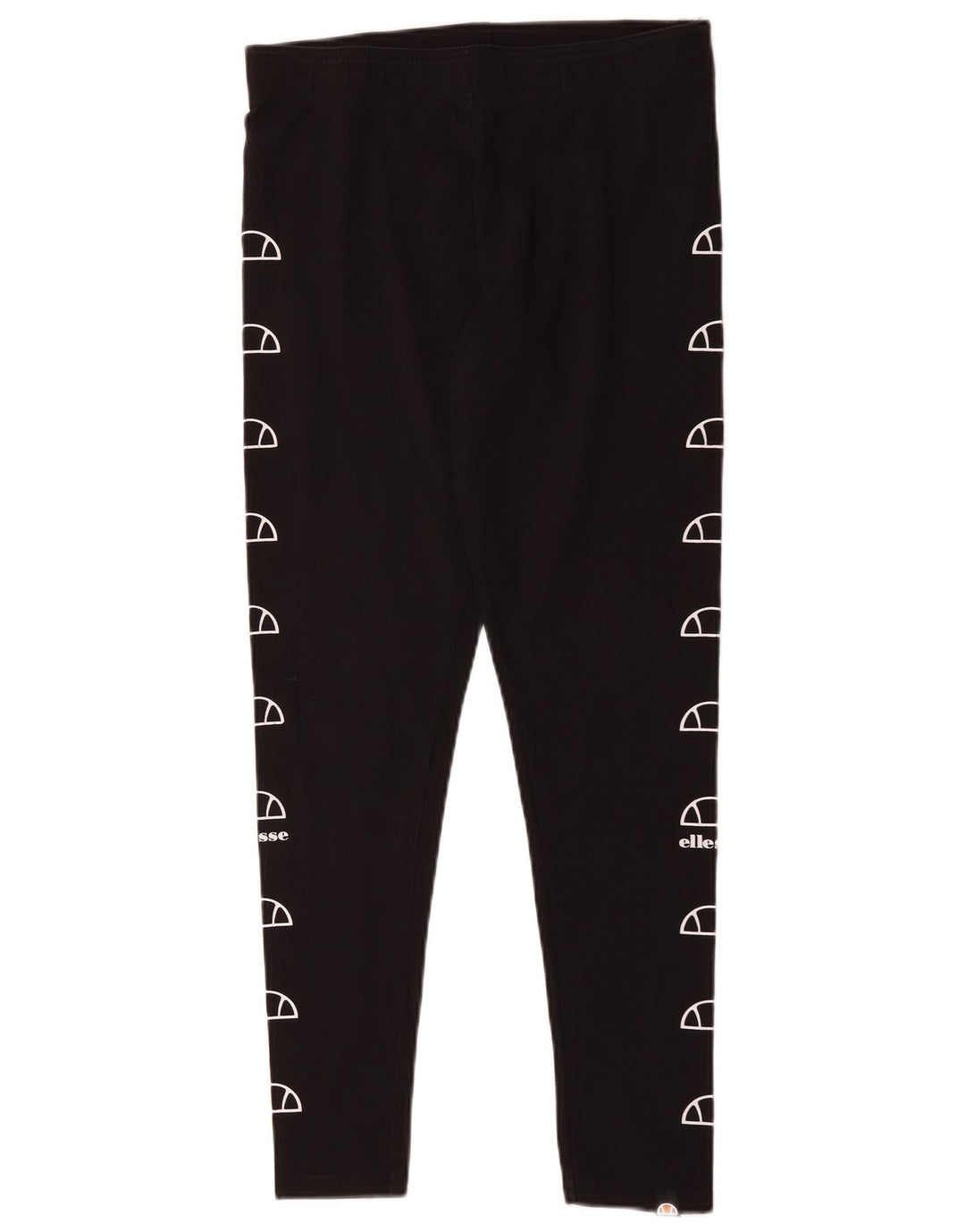 Ellesse Womens Graphic Leggings UK 14 Large Schwarz